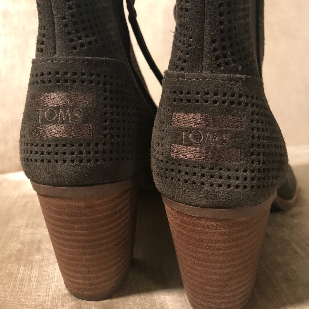 Tom’s Majorca Peep Toe Booties